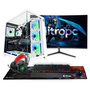 PC Sobremesa Nitropc Pack Extremo Intel Core i7-12700K 32GB 1TB SSD RTX 5060 Ti Windows 11 Blanco
