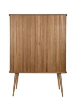 aparador de madera clara con puertas correderas