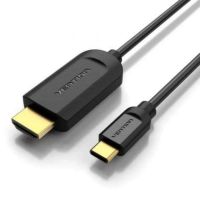cable hdmi vention cgubf usb-c a hdmi 4k30hz 1m triple blindaje negro