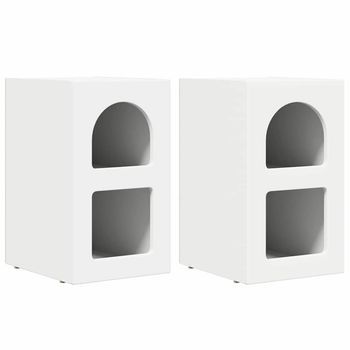 Mesita De Noche Elst 2 Uds. 29,5 X 33,5 X 50 Cm Vidaxl