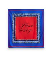 essentiel antwerp para mujer klassik foulard estampado klassik azul osfa seda clasico