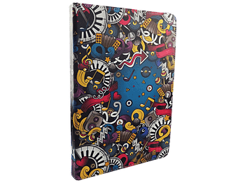 Funda tablet - Maillon Technologique MTTABLETMUSIC, Para de 9.7” a 11”, Tipo libro, Universal, Multicolor