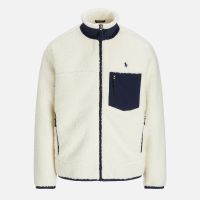 polo ralph lauren bonded hi-pile fleece jacket - xxl