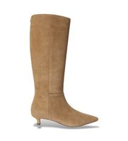 lauren ralph lauren para mujer 802p15726003 botas altas francesca de ante de oveja beige 40 piel 1 a 3cm ninguno casual