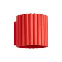 aplique rojo aluminio alt 10 cm
