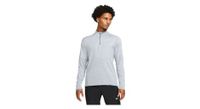 camiseta 1 4 zip nike element grey hombre