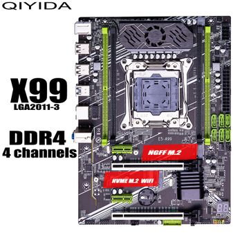 Placa base QIYIDA X99 LGA 2011-3 E5 A99 compatible con 4 canales Xeon E5, gama completa de CPU, memoria RAM DDR4, USB3.0, servidor ATX
