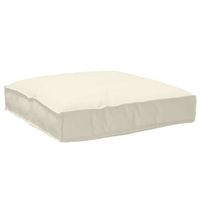 cojin tela oxford crema 80 x 80 x 12 cm vidaxl