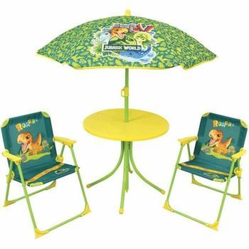Juego De Mesa Y Sillas Fun House Jurassic Dinosaur