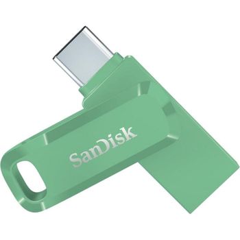 Unidad flash USB SanDisk Ultra Dual Drive Go 256GB USB Type-A y Type-C verde