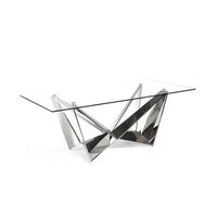 mesa comedor cristal modelo madrid 220 x 100 x 77 - transparente