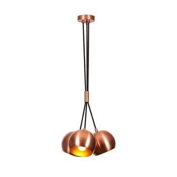 Lámpara De Techo Sivani-mr-627 Oro Cobrizo Metal Diámetro 30x108 Cm