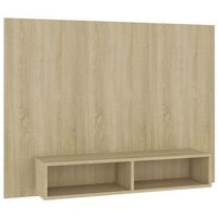 mueble tv pared madera contrachapada roble sonoma 120x235x90cm vidaxl