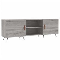 mueble para tv madera de ingenieria gris sonoma 150x30x50 cm