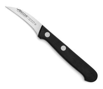 Cuchillo mondador de acero inoxidable nitrum 60 mm mango negro