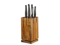 bloque de cuchillos de cocina larus skagen - 7 piezas