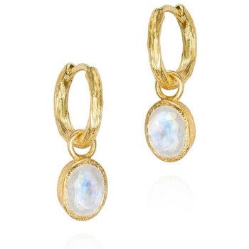 Jorge Revilla Pendientes Pendientes con aro pequeño y piedra natural Zen Birthstones para mujer