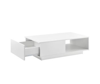 Mesa de centro biskra aglomerado 95 x 55 x 31 cm - blanco [en.casa]
