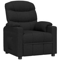 sillon reclinable de tela negro cfw755243