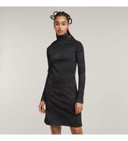 g-star para mujer d25042-d799-9985 vestido coated negro s casual manga larga