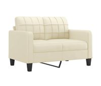 sofa de 2 plazas - sofa de salon - sofa moderno de cuero sintetico color crema 120 cm