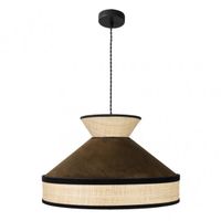 colgante serie fabrizio en marron de una luz fabrilamp