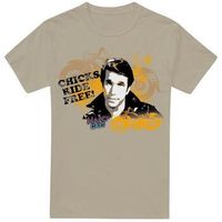 happy days camiseta chicks ride free para hombre