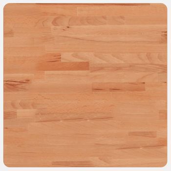 Tablero De Mesa | Tablero Escritorio Cuadrado De Madera Maciza De Haya 50x50x4 Cm