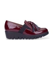 wonders para mujer c-3336120249834 mocasines de piel fly 361 burdeos rojo 38 3 a 5cm ninguno casual charol