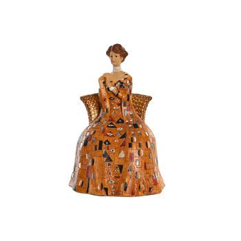 Figura Resina 21,5x18,5x31 Dama Amarillo