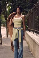 cardigan con cuello de piel sintetica