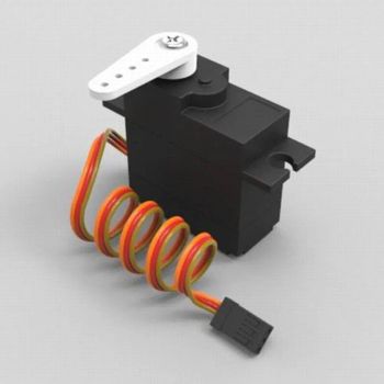 Servo analógico de engranaje de plástico Volantex 9g con cable Dupont de 190mm para el avión RC Ranger 2000 V757-8