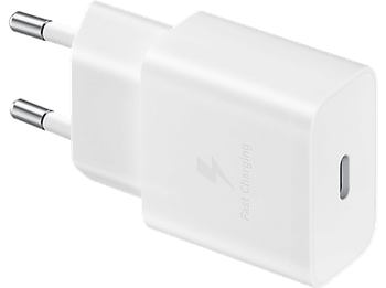 Cargador móvil - Samsung EP-T1510NWEGEU, 15W, De pared, Sin Cable, USB-C, Blanco