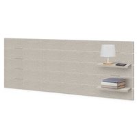 dhome cabecero con estantes de madera reciclada dm colgante pared estilo palet horizontal 160x46cm cama vintage nordico 160cm espigas beige