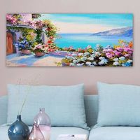 pintura decorativa lienzo yty20800008450120 multicolor 50x120