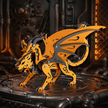 MOKR Chimera, rompecabezas metálico 3D, un desafío mental para adultos, modelo para ensamblar, ideal como regalo de Navidad.