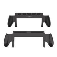 dobe tns-3179 switch2 agarre de consola ergonomico grip de mano 5 ranuras para tarjetas de juego soporte incorporado acc