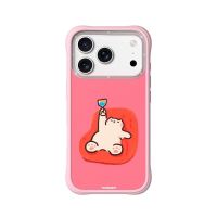 funda para movil youngkit leisure time silicona rosa calido compatible magsafe para iphone 17 pro max