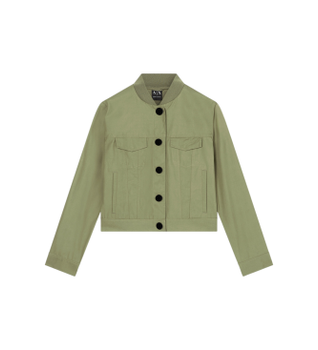 A|X Armani Exchange para mujer. XW002004AF18863U7043 Chaqueta Utility verde (L), Casual, Algodón
