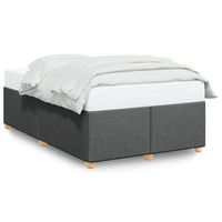 cama de matrimonio  cama de adulto  estructura de cama sin colchon tela gris oscuro 120x200 cm
