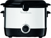 freidora - moulinex af 2200 minifrito potencia 1000 w capacidad 1 l termostato regulable de hasta 190 c acero inoxidable gris