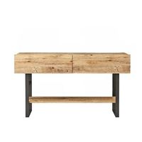 consola con 2 puertas abatibles y 1 estante en decoracion de pino atlantico - l1388 cm