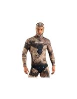 chaqueta de pesca submarina seac gannet 3 mm marron hombre