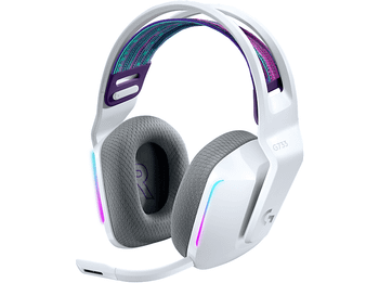 REACONDICIONADO Seminuevo Muy bueno Auriculares gaming - Logitech G733, De diadema, Inalámbricos, Micrófono, PC/Mac/PS, Hasta 29h, Blanco