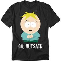 south park camiseta oh nutsack para hombre