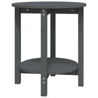mesa de centromesa auxiliarmesa de cafe de madera maciza de pino gris o55x60 cm