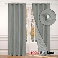 cortina termica aislante opaca con ollaos para invierno para salon panel individual grey l