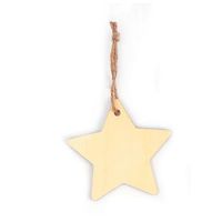 suspension estrella de madera para decorar - o 11 cm