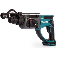 makita dhr202z taladro percutor sds a bateria 18v lxt funcionamiento en tres modos verde azuladonegro