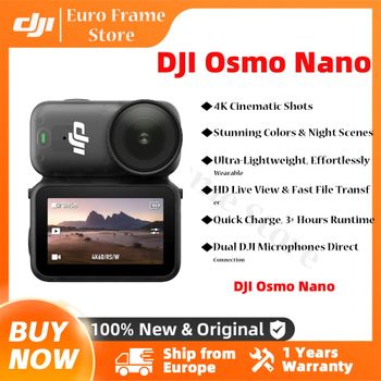 Paquete Estándar Dji Osmo Nano 128g / 64Gb Cámara Pequeña para Vlogs 4K/60Fps y 143 °       Amplio campo de visión, sensor de 1/1,3'', nuevo, con doble micrófono, marca DJI.